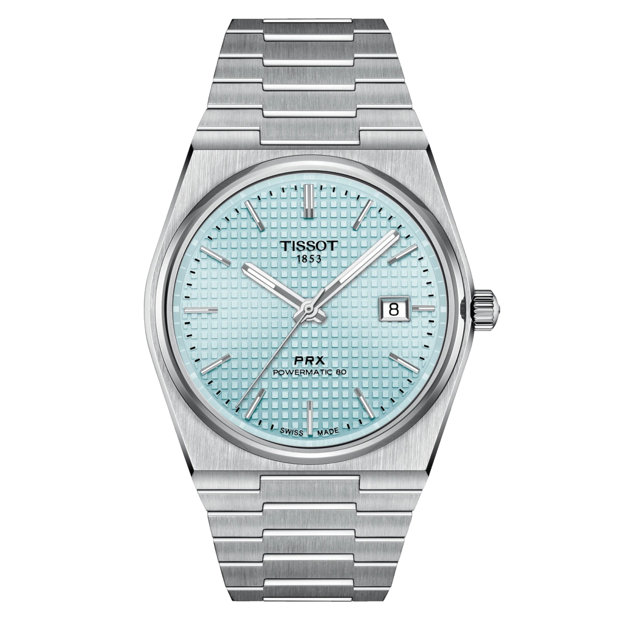 Tissot PRX Powermatic 80 Hellblau Ice Blue Herrenuhr T137.407.11.351.00