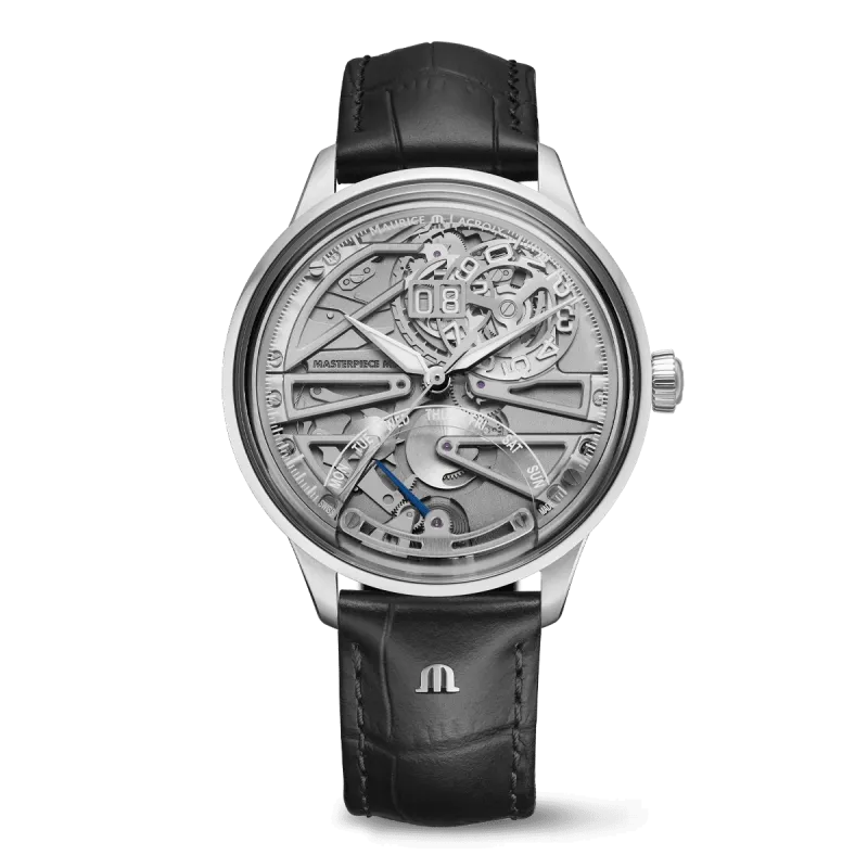 Maurice Lacroix 1975 Master Grand Date Retrograde, Automatikuhr, Lederarmband Herrenuhr 758008-SS001-090-2