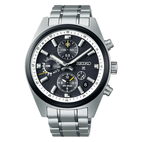 Seiko Prospex Speedtimer Solar GPS Chronograph Dual Time Herrenuhr SSH167J1