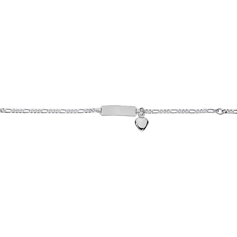 CEM 925er  Silber Identband 12 - 14 cm, rhodiniert BIDR904661