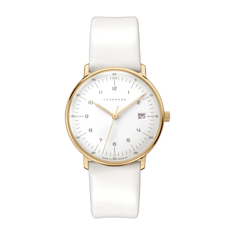 Junghans max bill Damen Quarz sandgoldfarben Damenuhr 47/7451.02