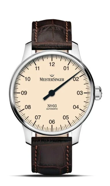 Meister Singer Automatik Elfenbein Herrenuhr BM9903