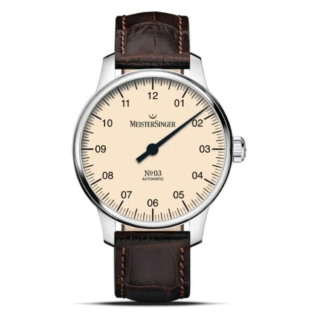 Meister Singer Automatik Elfenbein Herrenuhr BM9903