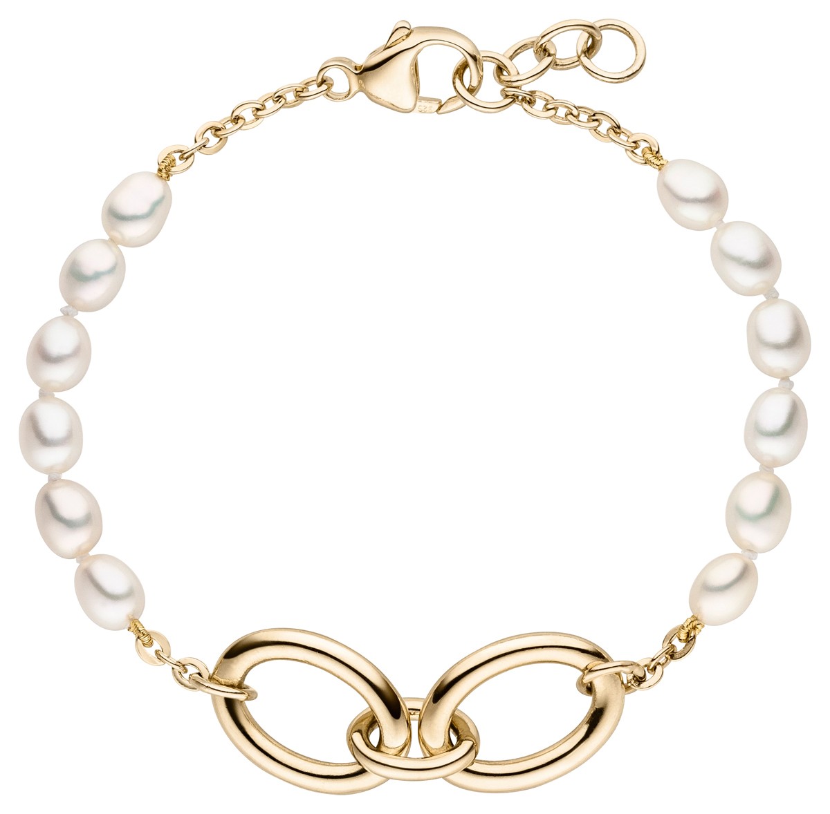 Adriana Armband mit Perlen und groben Kette R20