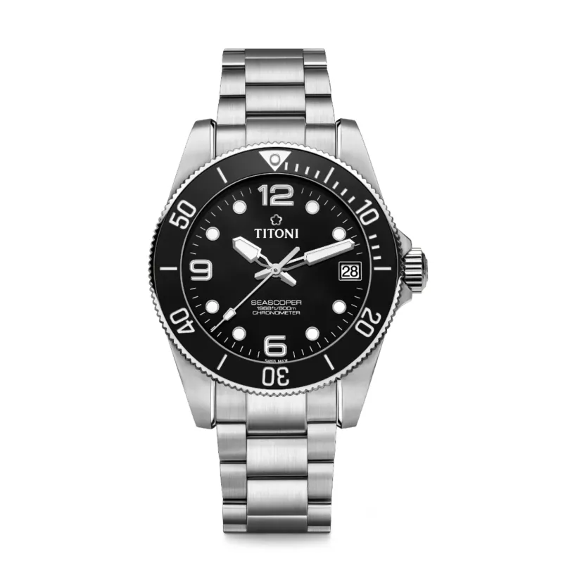 Titoni SEASCOPER CHRONOMETER 42MM Herrenuhr 83601 S-BK-256