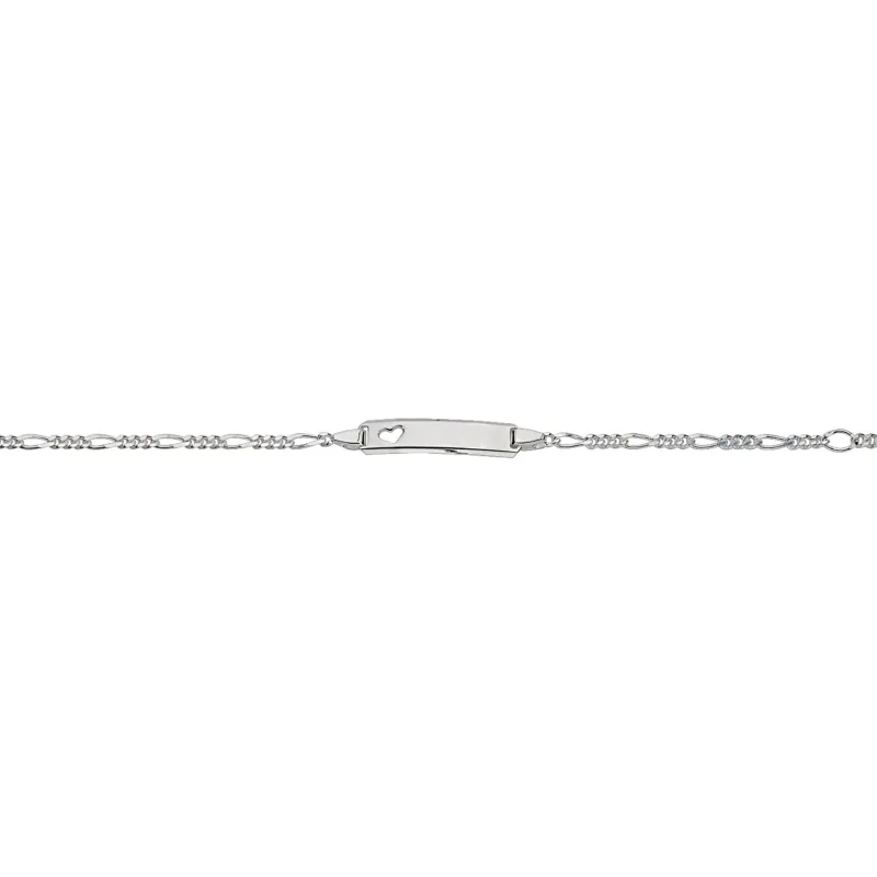 CEM 925er  Silber Identband 14 - 16 cm, rhodiniert BIDR904664