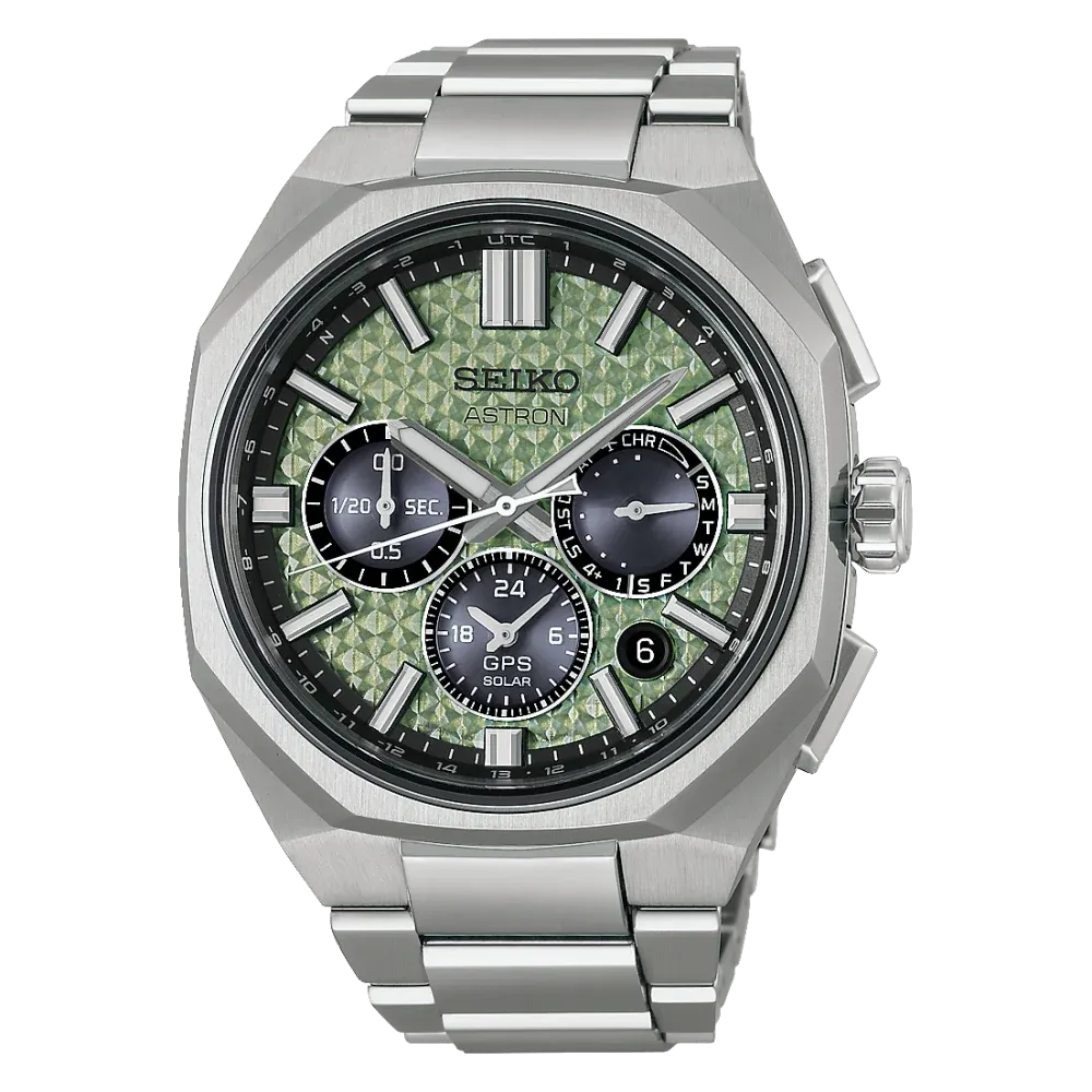 Seiko Astron GPS Solar 2026 Limited Edition Grün, Limitiert auf 1200 Stück, Herrenuhr HAB005J1