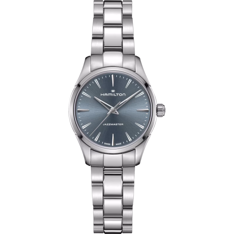 Hamilton Jazzmaster Quartz 32 mm Blau Damenuhr H32301141