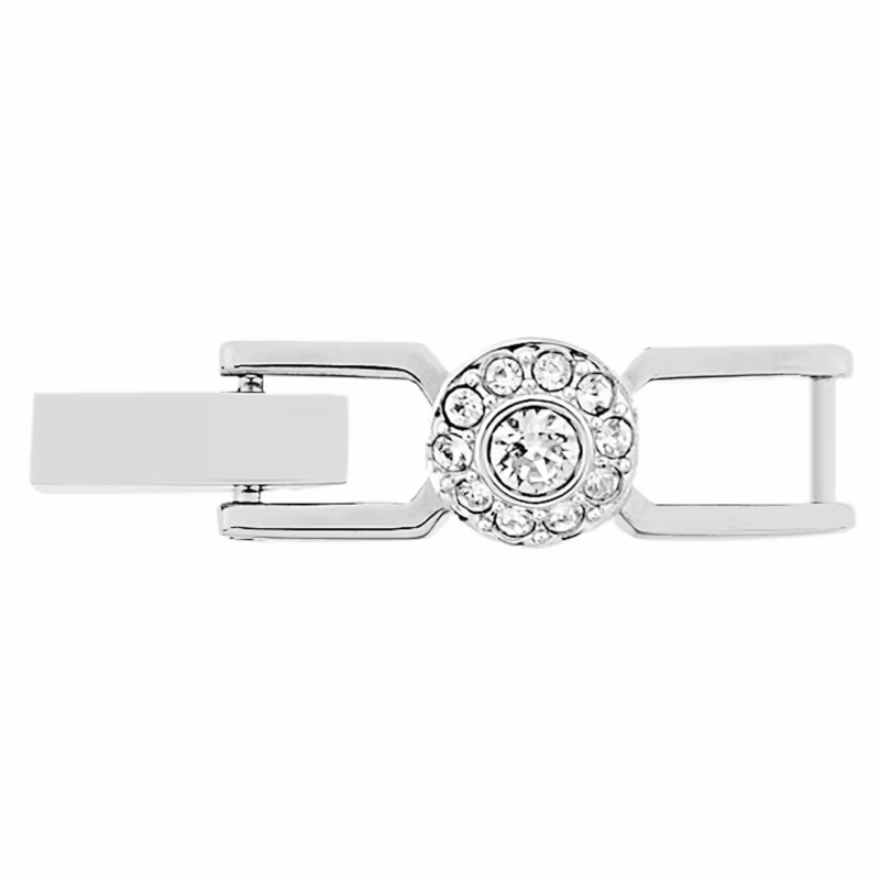 Swarovski  Una Angelic Verlängerungsstück Rundschliff, Weiß, Rhodiniert