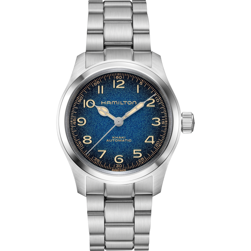 Hamilton Khaki Field Murph Automatik Blau Edelstahlband Herrenuhr H70405140