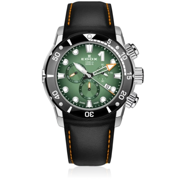 Edox CO-1 Quarz Chronograph Herrenuhr 10242 TIN VIN
