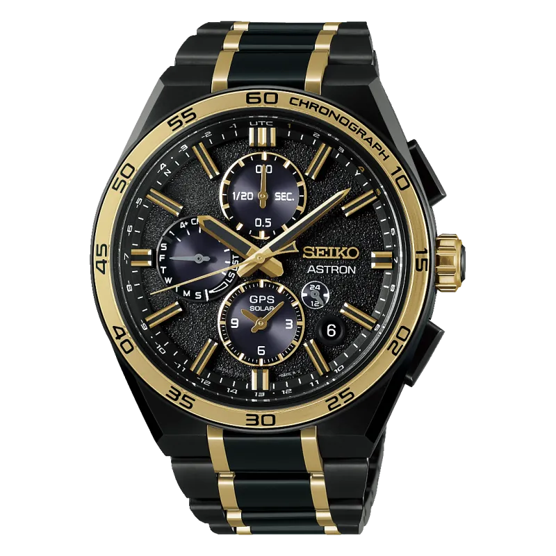 Seiko ASTRON GPS Solar Dual Time Chronograph 145th Anniversary Limited Edition Herrenuhr SSH186J1