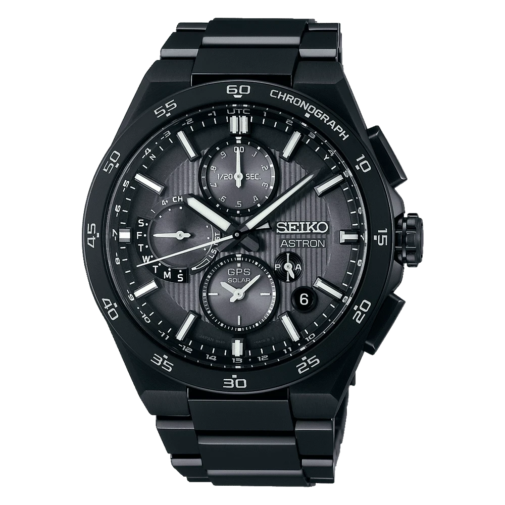 Seiko Astron GPS Solar Dual Time Chronograph Herrenuhr SSH155J1