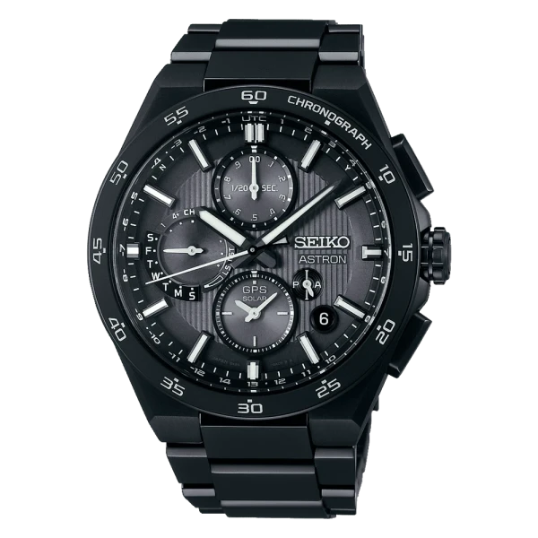 Seiko Astron GPS Solar Dual Time Chronograph Herrenuhr SSH155J1