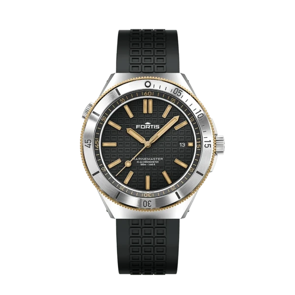 Fortis Marinemaster M-44 Black Resin Gold Herrenuhr F8120015