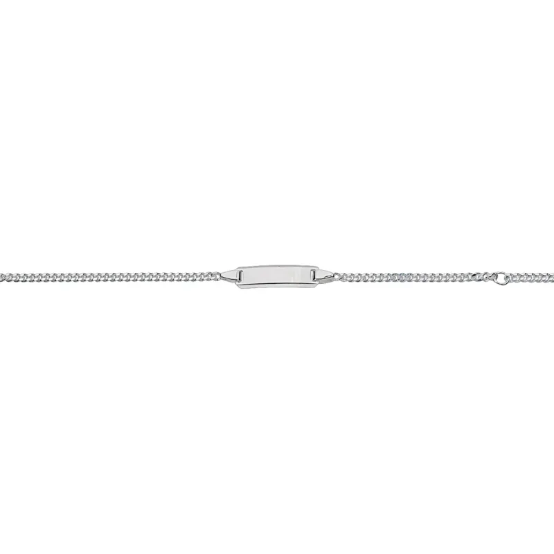 CEM 925er Silber Identband 12 - 14 cm, rhodiniert BIDR904653