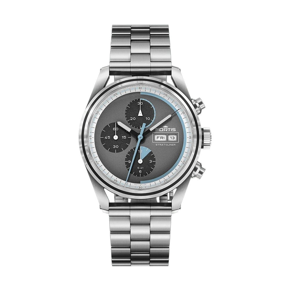 Fortis Stratoliner S-41 Cosmic Gray Herrenuhr F2340008