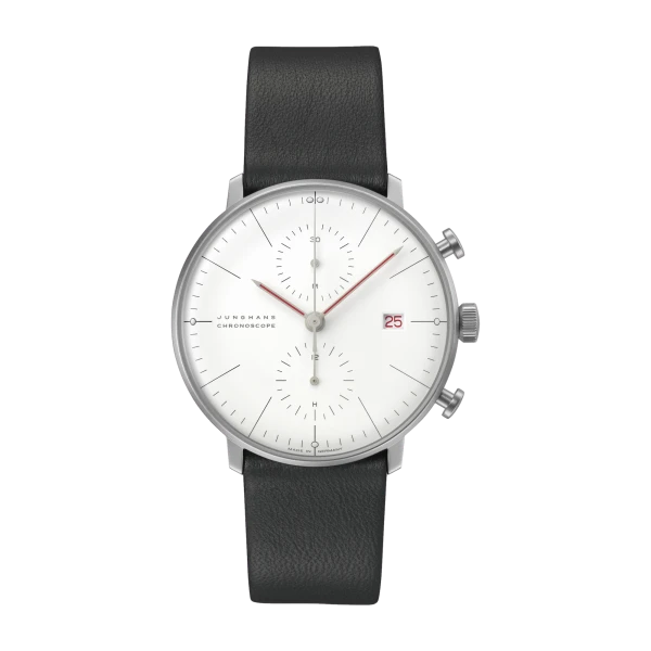 Junghans Max Bill Chronoscope Bauhaus Herrenuhr 27-4303.02