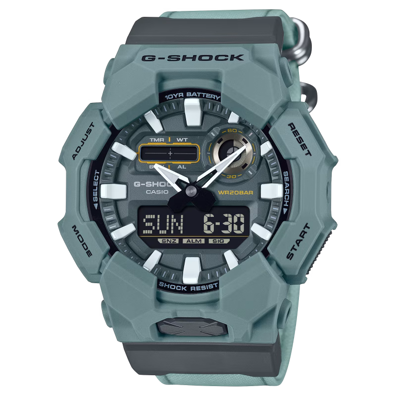 G-Shock Classic GA-010 Serie,  Stoffband, Quarzwerk, 51mm Herrenuhr GA-010CE-2AER