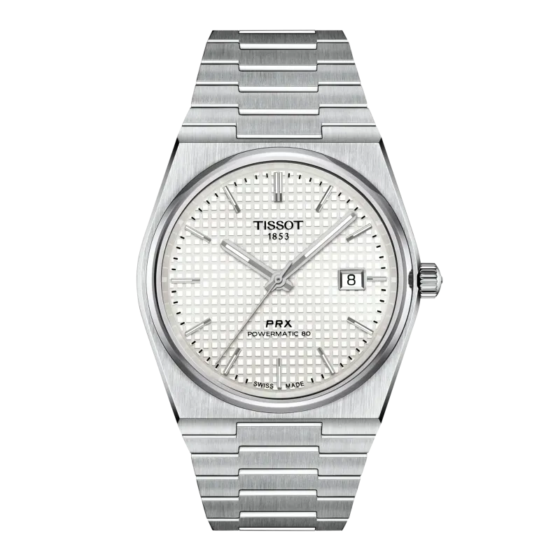 Tissot PRX 40mm Automatikwerk, 80 Stunden Gangreserve, Butterfly-Faltschließe mit Drückern Herrenuhr T137.407.11.111.00