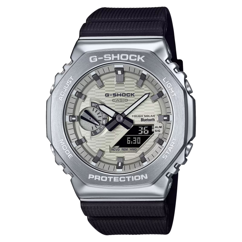 G-Shock G-Steel Protection Classic, Silikonband, Solar, 44mm Herrenuhr GBM-2100A-8BER