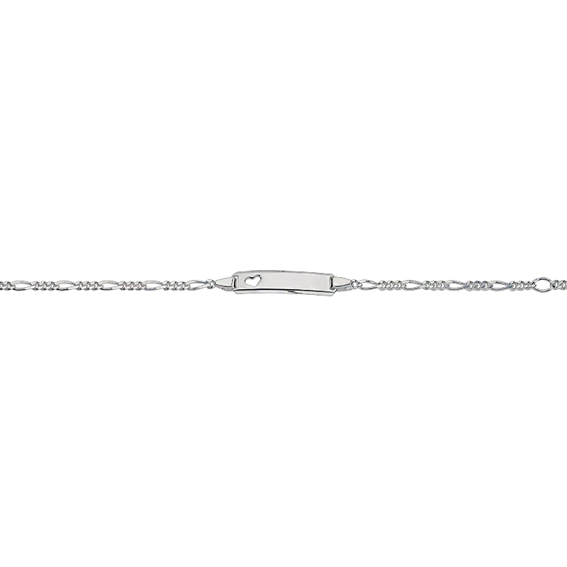 CEM 925er Silber Identband 12 - 14 cm, rhodiniert BIDR904659