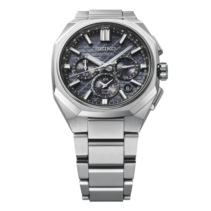 Seiko ASTRON Automatik 3 Zeiger 43mm, Titan, Faltschließe mit Feinverstellung Herrenuhr HAB002J1