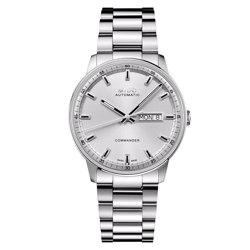 Mido Commander Datoday Silber Herrenuhr M021.430.11.031.00