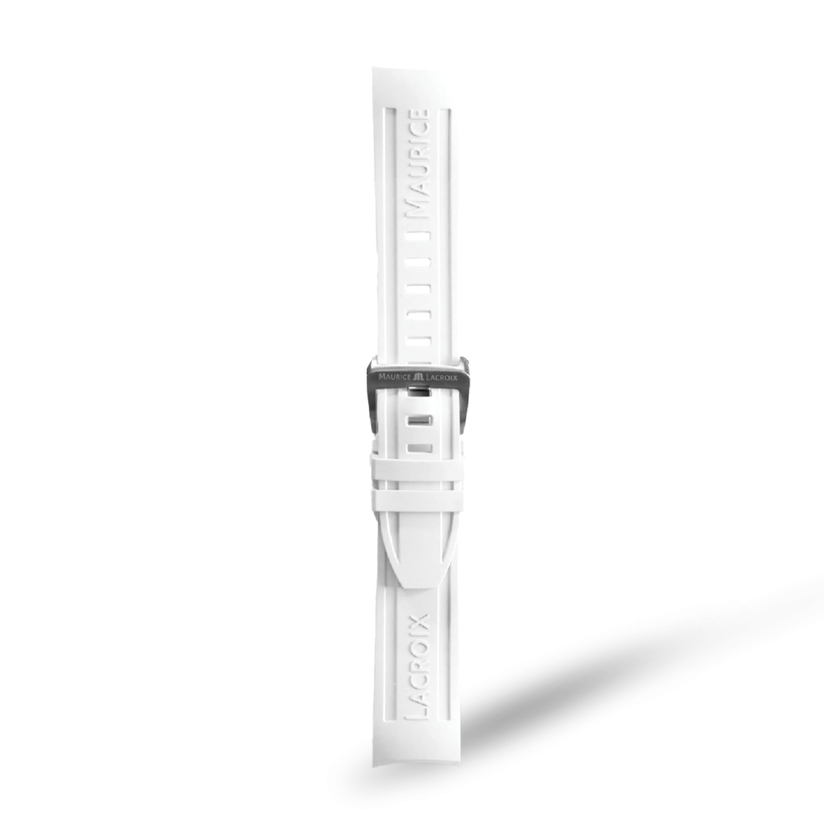 Maurice Lacroix Ersatzarmband Kautschuk Weiß 22 mm ML822-005084