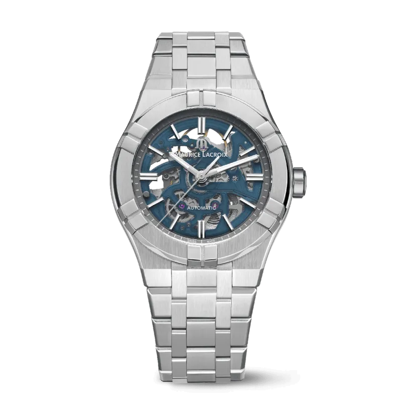 Maurice Lacroix Aikon Automatik Skeleton Herrenuhr inklusive Ersatzarmband AI6007-SS002-031-1