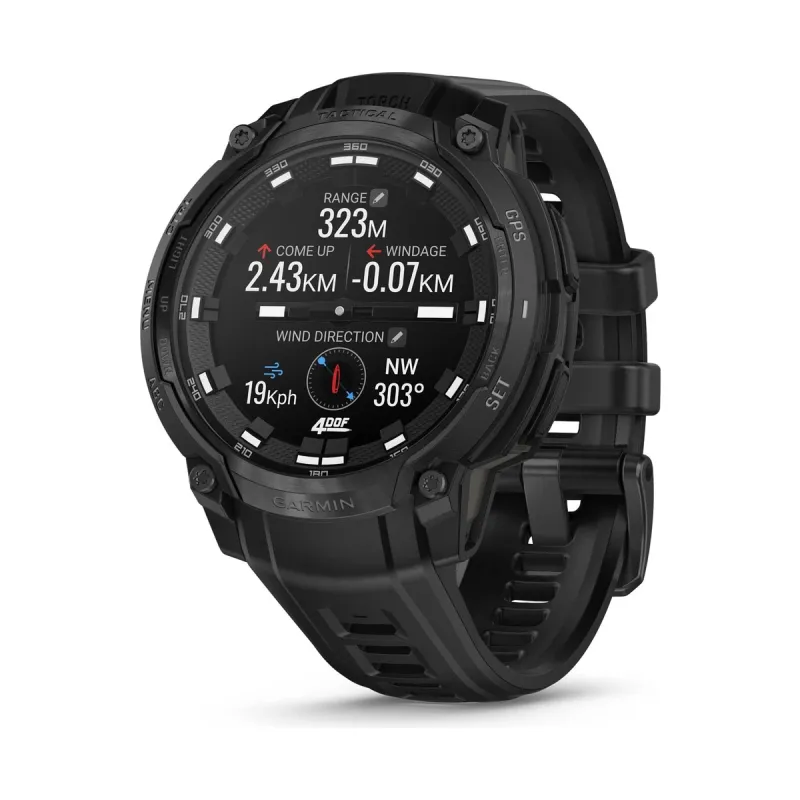 Garmin Instinct® Crossover AMOLED - Tactical Edition Schwarz Herrenuhr 010-03398-02