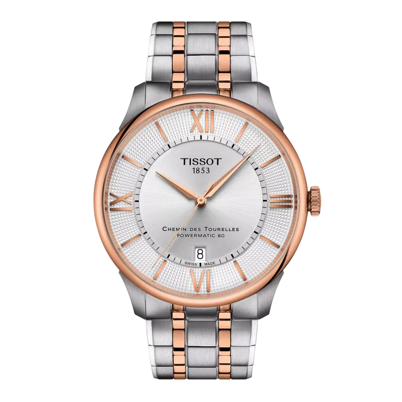 Tissot Chemin des Tourelles 42mm, Automatik, bis zu 80 Stunden Gangreserve Herrenuhr T139.407.22.038.00
