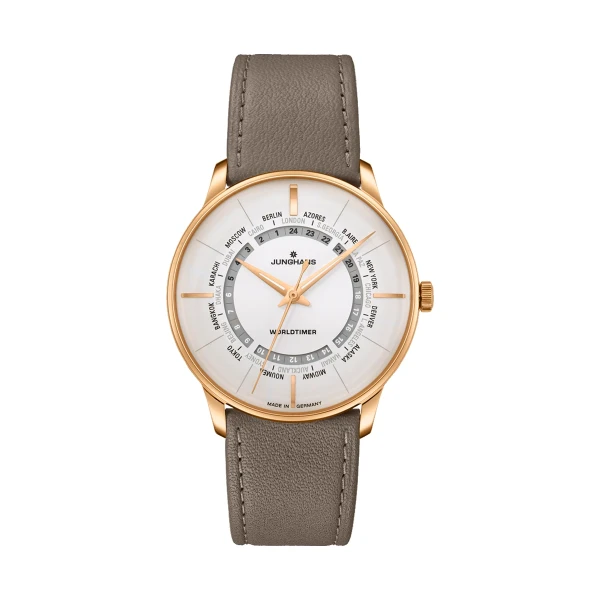 JUNGHANS Meister Worldtimer 027/5012.02 Herrenuhr
