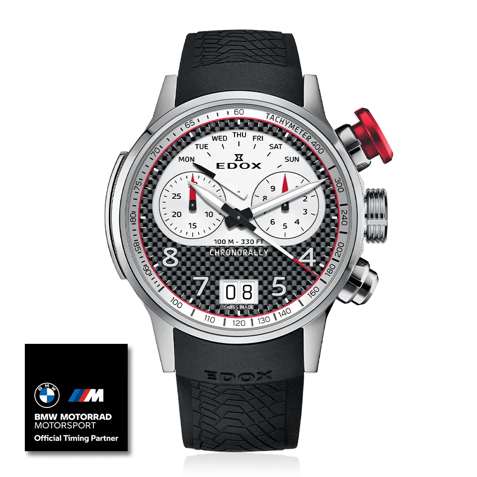 Edox Chronorally Limited Edition Herrenuhr 38003-TINR-CANBR