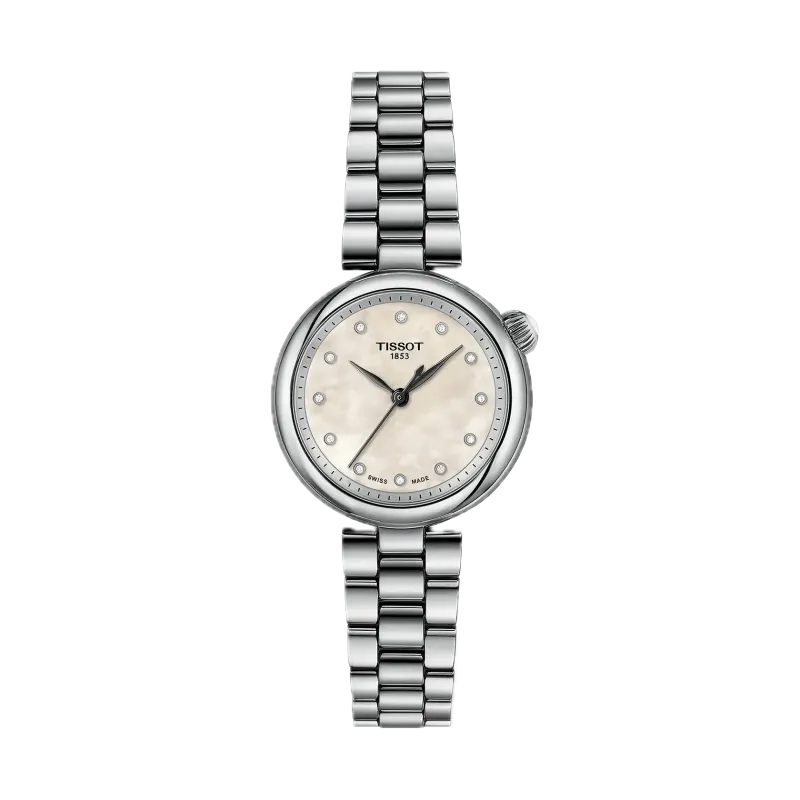 Tissot Desir 28mm, 12 Diamanten, Perlmuttzifferblatt, Schweizer Quarzwerk Damenuhr T152.010.11.116.00