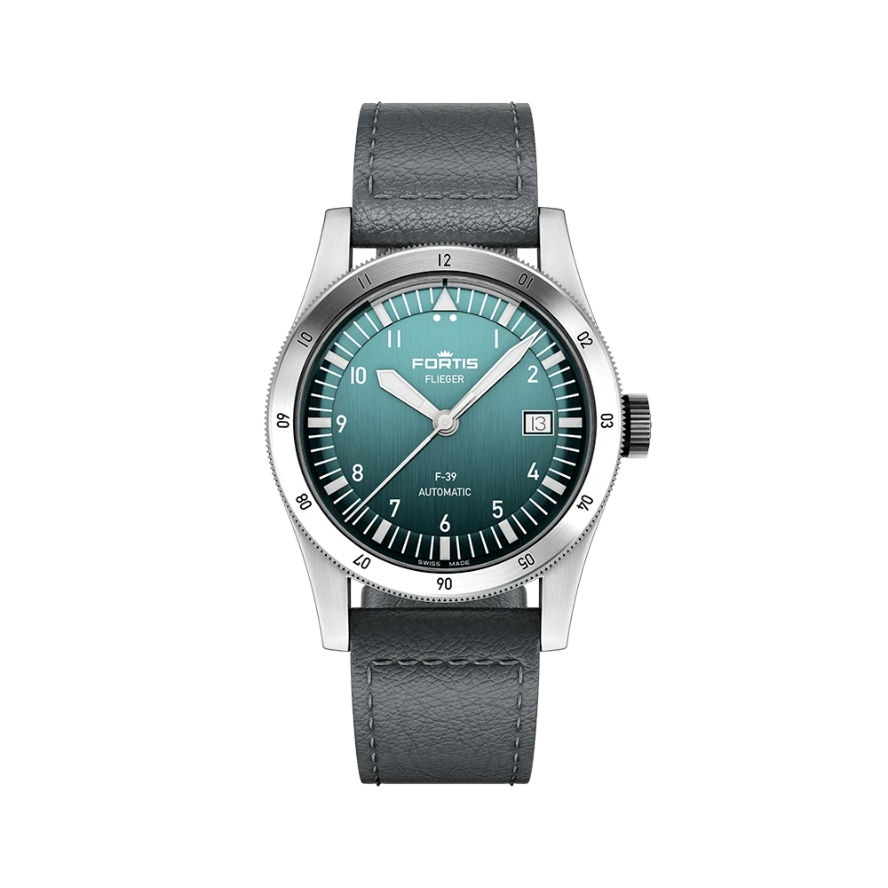 Fortis FLIEGER F-39 Automatic Petrol Herrenuhr F4220020