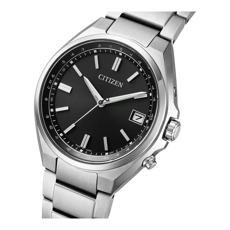 Citizen Eco-Drive Funk Super Titanium schwarz Herrenuhr CB1160-55E