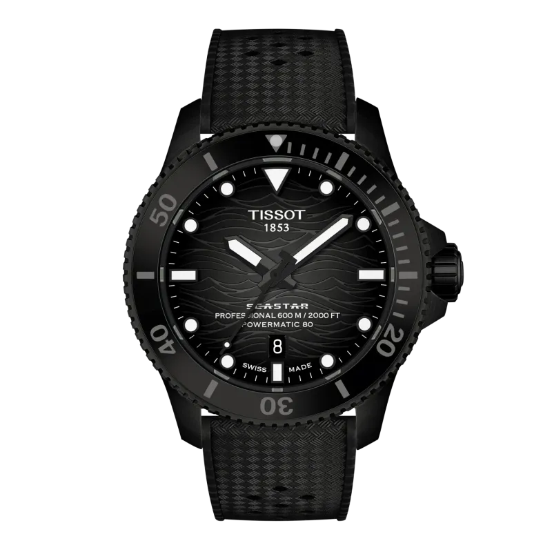Tissot Tissot Seastar 2000 44mm, 80 Stunden Gangreserve, Schweizer Automatikwerk Herrenuhr T120.907.37.051.00