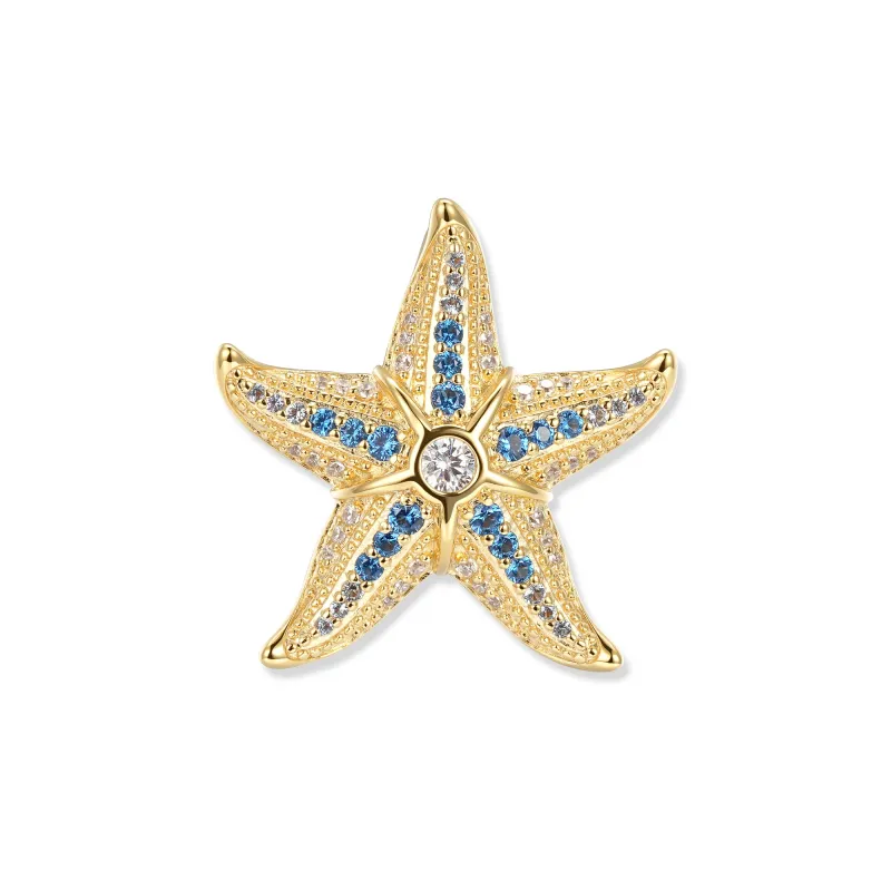 Seinerzeit Anhänger Svenja Royal Seestern Anhänger mit tiefblauen Zirkonia und weißen Akzenten