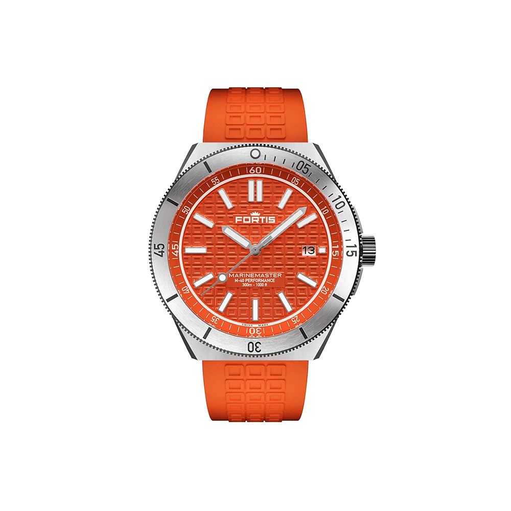 Fortis Marinemaster M-40 Amber Orange Herrenuhr F8120024