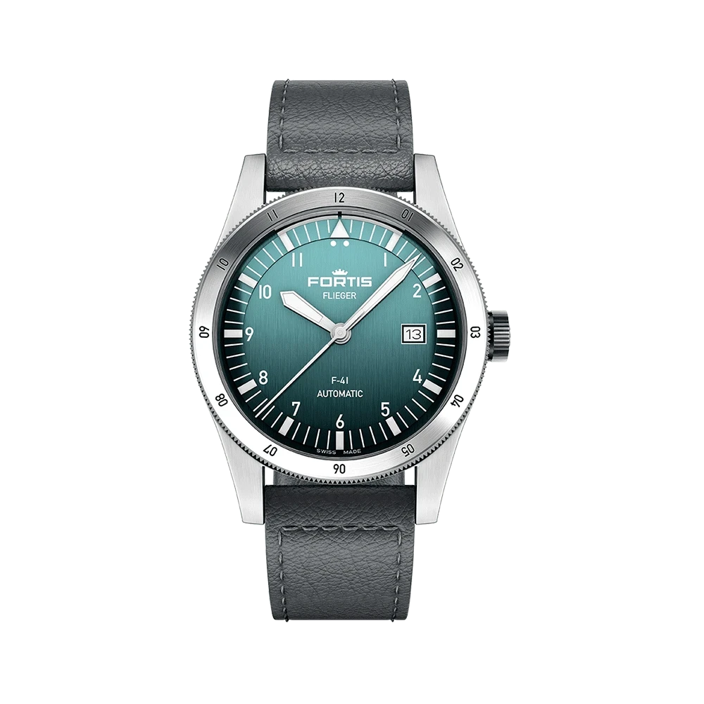 Fortis FLIEGER F-41 Automatic Petrol Herrenuhr F4220022