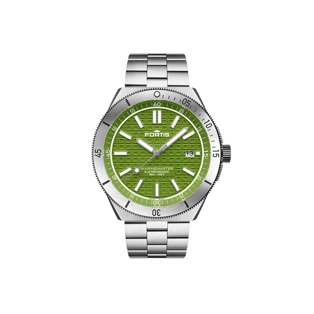 Fortis Marinemaster M-40 Woodpecker Green Herrenuhr F8120008