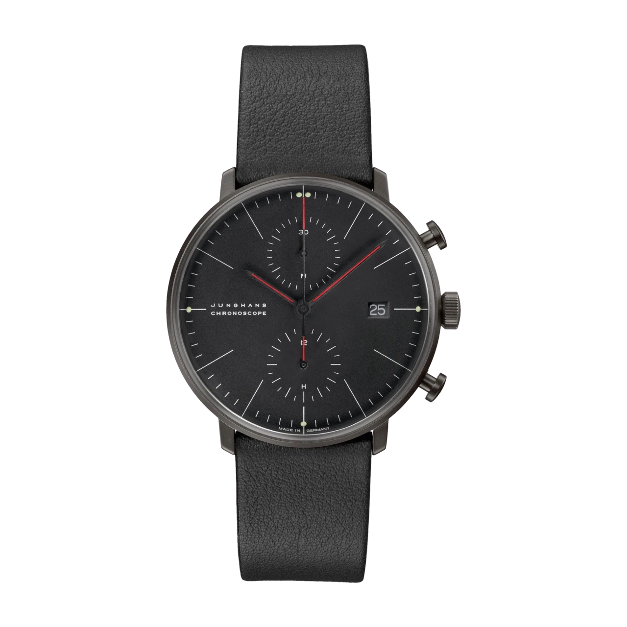 Junghans Max Bill Chronoscope Bauhaus Herrenuhr 27/4409.02