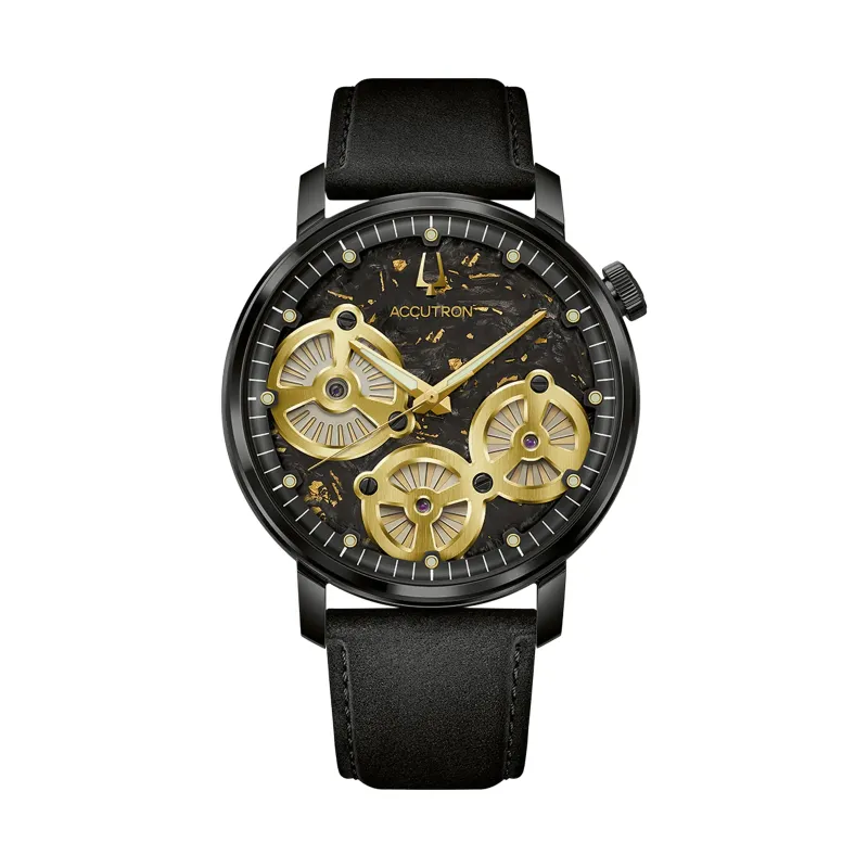 Bulova Accutron Spaceview Evolution Forged Carbon Schwarz Herrenuhr 28A211