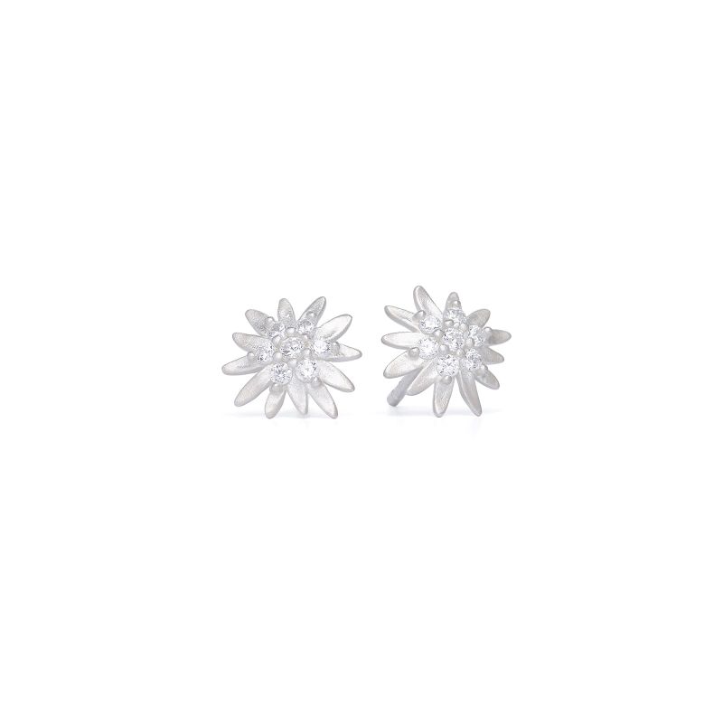 Bernd Wolf Stecker Edelweiss Designlinie Bergwelt, Sterlingsilber 925