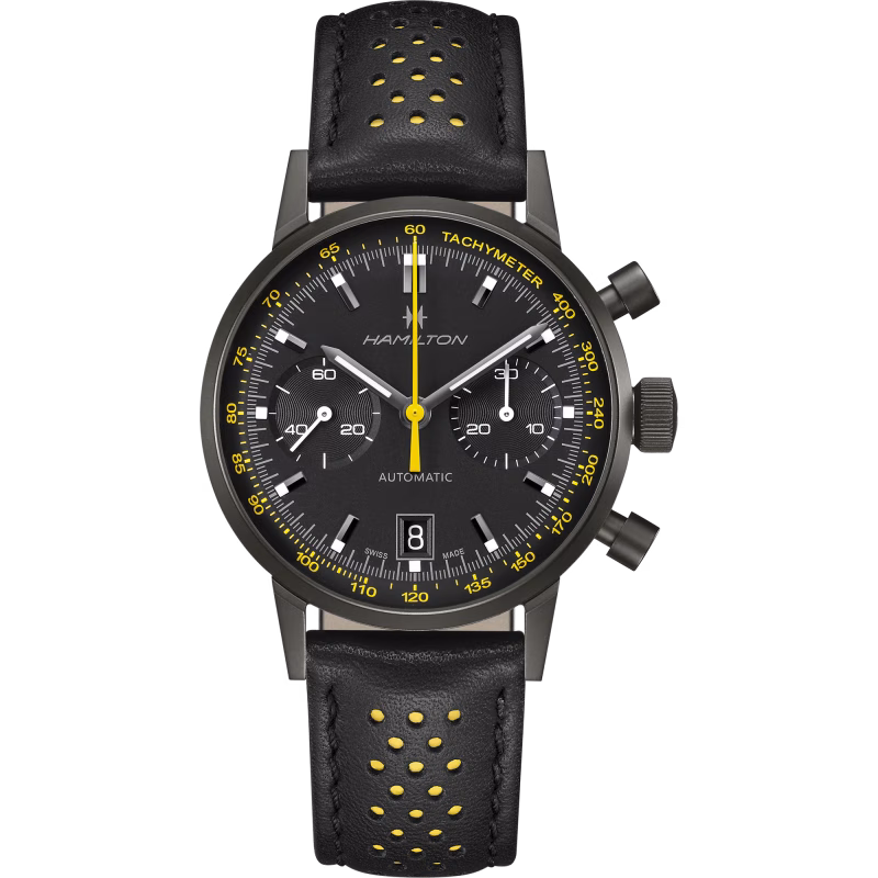 Hamilton Intra-Matic Auto Chrono 40 mm gelb H38446731