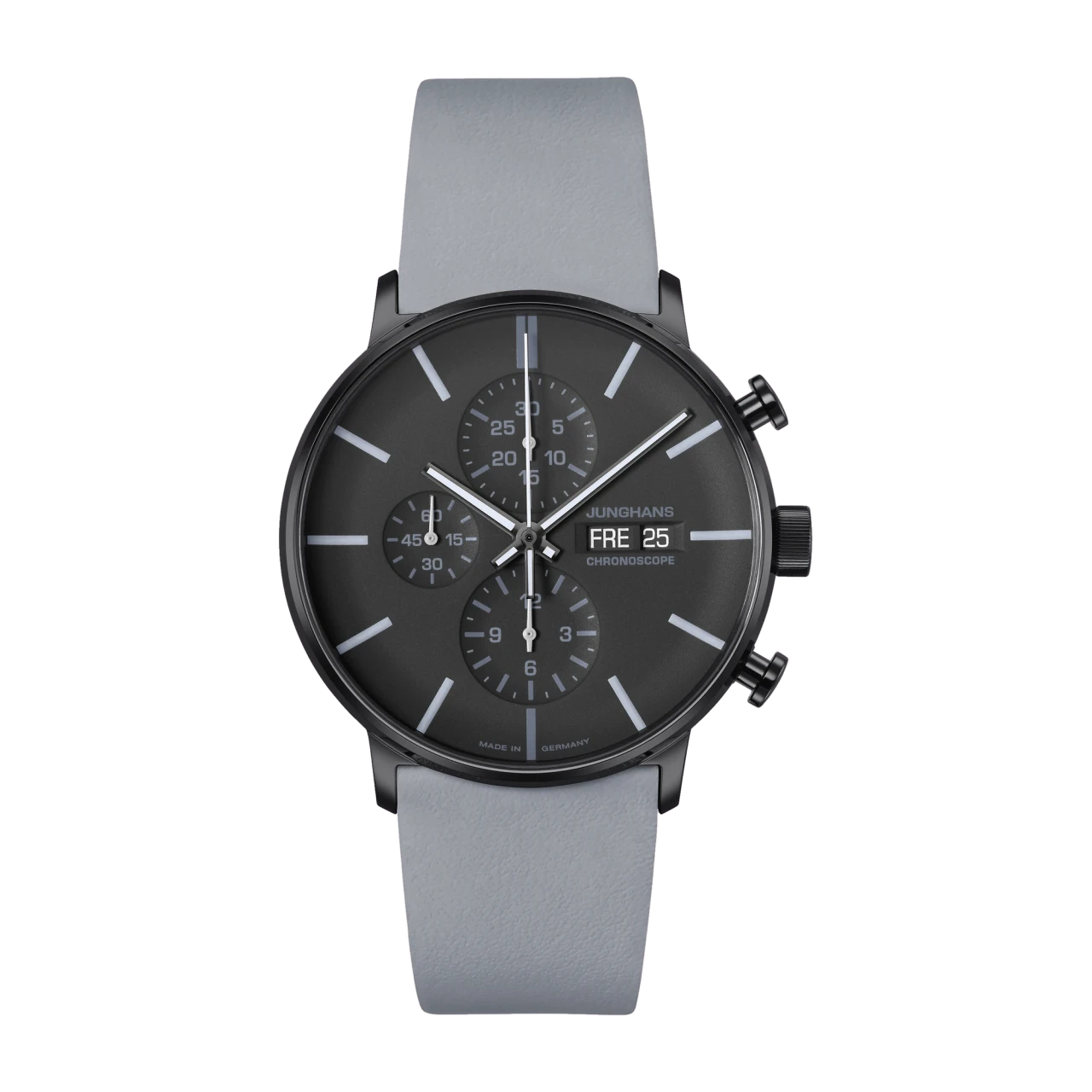 Junghans FORM A Chronoscope 027/4371.00 grau Herrenuhr