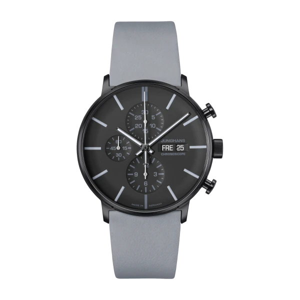 Junghans FORM A Chronoscope 027/4371.00 grau Herrenuhr