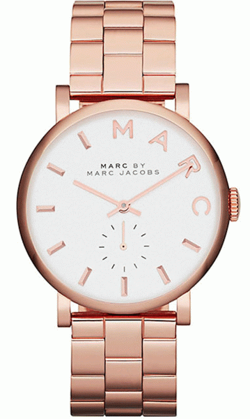 Pre-Owned Marc Jacobs Damenuhr Baker roségold MBM3244 