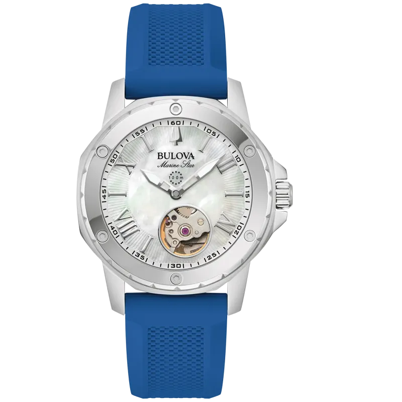 Bulova Marine Star Automatik Damenuhr 96L324